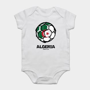 Algeria Football Country Flag Baby Bodysuit